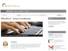 Tablet Screenshot of pro100.nl